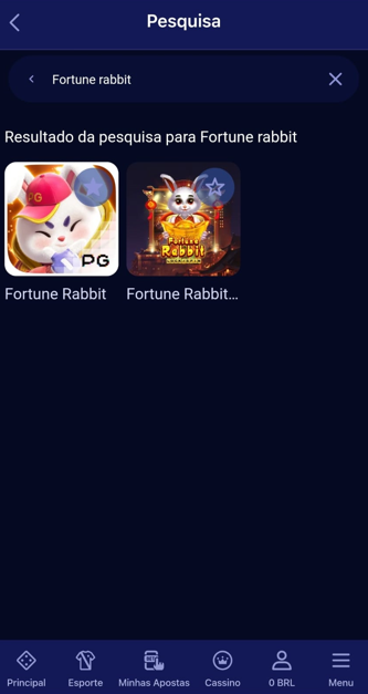 Fortune Rabbit na seção de jogos de caça-níqueis